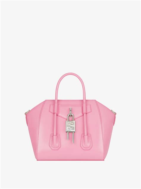 givenchy small antigona calfskin|Mini Antigona Lock bag in Box leather .